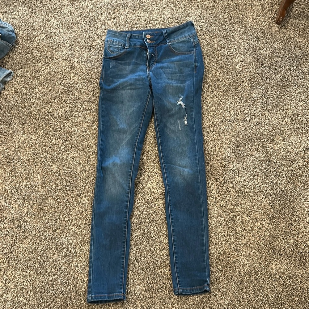 Dark blue jeggings